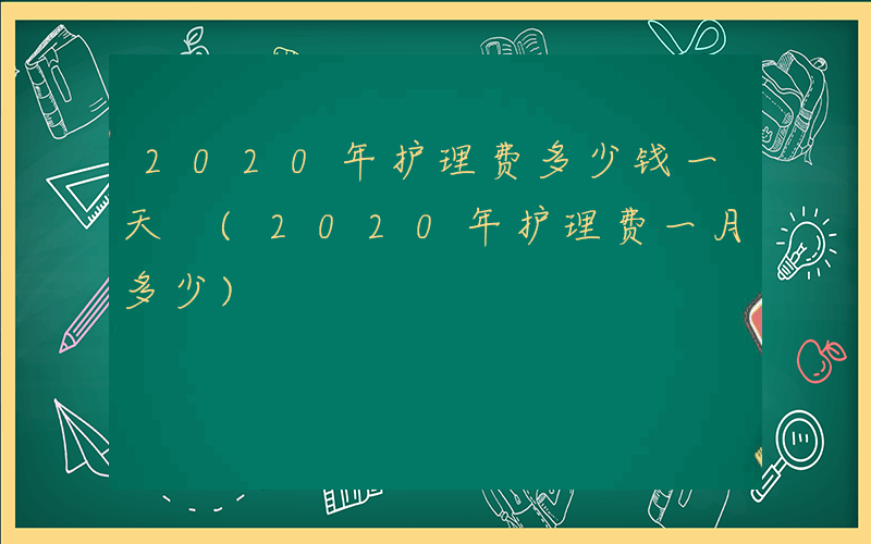 2020年护理费多少钱一天 (2020年护理费一月多少)